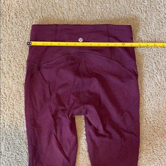 Lululemon burgundy leggings - Picture 7 of 8